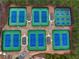 Aerial view of multiple tennis courts, showcasing the community's recreational amenities at 3150 Seven Oaks Dr, Cumming, GA 30041