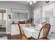 This cozy dining area has great natural light with scenic views from the adjacent sun room at 2256 Long Bow Chase Nw, Kennesaw, GA 30144