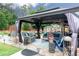 Inviting gazebo featuring comfortable seating and stylish decor, perfect for outdoor relaxation and entertaining at 2256 Long Bow Chase Nw, Kennesaw, GA 30144