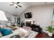 Bright and airy living room with vaulted ceilings, a fireplace, and hardwood floors, creating a comfortable space at 2256 Long Bow Chase Nw, Kennesaw, GA 30144