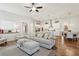 Open concept living space with a kitchen island, dining area, and comfortable seating at 400 Southland Cir, Canton, GA 30115