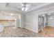 The kitchen area features an adjoining dining area with stainless steel appliances at 1980 Mcconnell Rd, Grayson, GA 30017