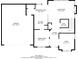 First floor layout featuring living spaces, kitchen, and garage at 2341 Alden, Jonesboro, GA 30236