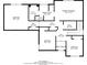 Detailed floor plan showcasing bedroom sizes and layout of the home, as well as baths, halls, and WIC at 2341 Alden, Jonesboro, GA 30236