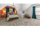 A vaulted bedroom with colorful accents and a cozy reading nook offers comfort and style at 4343 Sprucebough Dr, Marietta, GA 30062