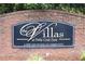 Community entrance sign 