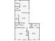 Here's a black and white floor plan of the home's layout including bedrooms, bathrooms, and flex spaces at 4155 Brookview Dr, Cumming, GA 30040