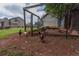 Backyard chicken coop with chickens and a pig at 5 White Pines Dr, Dallas, GA 30157