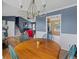 Dining room adjacent to the kitchen with ample room at 5 White Pines Dr, Dallas, GA 30157