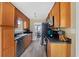 Kitchen with appliances and view of dining room at 5 White Pines Dr, Dallas, GA 30157