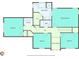 Floorplan shows second level with a Primary suite and three additional bedrooms at 2018 Township Dr, Woodstock, GA 30189