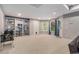 Finished basement offers ample open space, built-in shelving, and natural light at 2804 Stillwater Park Dr, Marietta, GA 30066