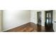 Spacious bedroom with hardwood floors and ample closet space, perfect for relaxation and storage at 8744 Hamil Ct, Douglasville, GA 30135