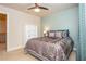 Bedroom showcasing calming colors, natural light, and a charming bedside table at 2025 Eagle Rdg, Roswell, GA 30076
