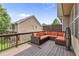 Spacious back deck features a modular sofa, perfect for outdoor entertaining at 3386 Vintage Se Cir # 8, Smyrna, GA 30080