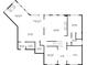 Detailed first-floor plan including the kitchen, living room, office, and keeping room at 4115 Williams Point Dr, Cumming, GA 30028