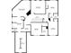 Second-floor plan showing bedrooms, bathrooms, media room, and walk-in closet at 4115 Williams Point Dr, Cumming, GA 30028