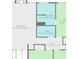 Floor plan showcasing the layout of the living room, Primary bath, hall, and bath at 4914 Watson Mill Ct, Loganville, GA 30052