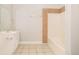 Cozy bathroom featuring a classic vanity, toilet, and shower, offering a functional and clean design at 1034 Sandy Ridge Rd, Mcdonough, GA 30252