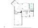 Floor plan of the first floor, featuring the kitchen, great room, and dining room at 6585 Canyon Cv, Cumming, GA 30028