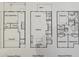 Detailed floor plan of home showcases layout for lower, main, and upper levels, highlighting room dimensions at 1161 Dahlonega Hwy # 12, Cumming, GA 30040