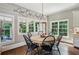 Charming breakfast nook with ample natural light and a stylish light fixture at 2115 Howell Mill Nw Rd, Atlanta, GA 30318