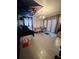 A simple furnished bedroom with gray flooring and decorative ceiling decor at 4312 Idlewood Ln, Tucker, GA 30084