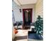 Front porch with seating area, seasonal decoration, and welcoming entrance at 4312 Idlewood Ln, Tucker, GA 30084
