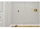 An empty basement with shelving on the wall at 4070 Feather Dr, Douglasville, GA 30135