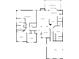 Detailed floorplan showcases the layout with bedrooms, living spaces, kitchen and garage at 7030 Mandevilla Ln, Douglasville, GA 30135