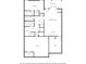 Detailed floor plan showcasing the basement layout of the house including recreation room and wet bar at 799 Wagon Trl, Woodstock, GA 30188