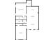 A detailed house floor plan showing bedrooms, kitchen, dining, and living room areas at 799 Wagon Trl, Woodstock, GA 30188
