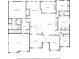 Detailed floor plan showcasing the layout of the house including bedrooms and living spaces at 799 Wagon Trl, Woodstock, GA 30188