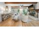 Bright living room with hardwood floors and fireplace at 1104 Warrenhall Ne Ln, Brookhaven, GA 30319