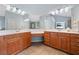 Bathroom featuring a large vanity with double sinks, ample counter space, and good lighting at 514 Augusta Dr, Canton, GA 30115