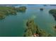Scenic lake view featuring multiple islands surrounded by lush greenery, offering a tranquil and picturesque setting at 6004 Turfway Park Ct, Sugar Hill, GA 30518