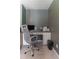 Dedicated home office with a built-in desk, providing a quiet and efficient workspace at 6004 Turfway Park Ct, Sugar Hill, GA 30518