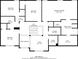 Second floor plan with dimensions of the primary bedroom and secondary bedrooms at 7190 Cavender Sw Dr, Atlanta, GA 30331