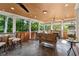Relaxing covered porch with cozy seating and an outdoor fireplace, ideal for entertaining at 4750 Freeport Bay Ne, Roswell, GA 30075
