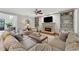 The living room features a fireplace, built-in shelves and neutral decor at 4750 Freeport Bay Ne, Roswell, GA 30075