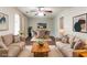 Cozy living room with modern furniture and décor, featuring a dining area at 61 Springside Se Dr, Atlanta, GA 30354