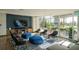 Modern lounge with large windows, comfortable seating, and a media center, great for relaxation and socializing at 943 Peachtree Ne St # 1518, Atlanta, GA 30309