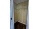 Bedroom closet featuring a wire shelf and neutral colored walls at 186 Grapevine Dr, Douglasville, GA 30134