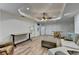 Finished basement with outside access, neutral walls, and entertainment options including a foosball table at 3760 Ansley Park Dr, Suwanee, GA 30024
