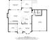 Detailed floorplan showcasing the layout of the first floor, including the kitchen, living room, and screened porch at 3760 Ansley Park Dr, Suwanee, GA 30024