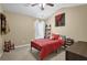 Cozy bedroom with sloped ceiling and playful decor at 1267 Castleberry Dr, Buford, GA 30518
