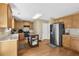 Spacious kitchen with stainless steel appliances, island, and ample cabinet space at 1267 Castleberry Dr, Buford, GA 30518
