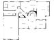 Main level floor plan showcasing kitchen, living room, dining area and garage at 1220 Waterfall Nw Ln, Acworth, GA 30101