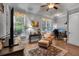 Inviting home office with large windows providing natural light and a comfortable work space at 1220 Waterfall Nw Ln, Acworth, GA 30101