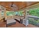Inviting outdoor living space with comfortable seating and a view of the pool at 1220 Waterfall Nw Ln, Acworth, GA 30101